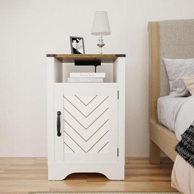 40cm W Manufactured Wood Bedside Table