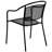 Chanea 35.5" Square Commercial Grade Steel Patio Table with 4 Round Back Chairs by Flash Furniture-484497066