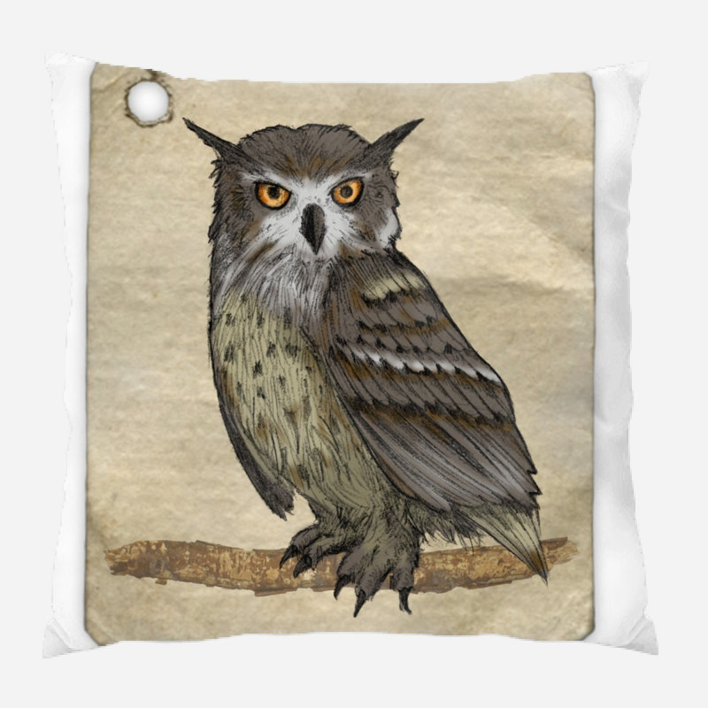 Coussin Owl, Synthétique, Extérieur