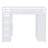 6 Drawers Loft Bed With Lighted Desk And Bookcase-1848220654-1848220649
