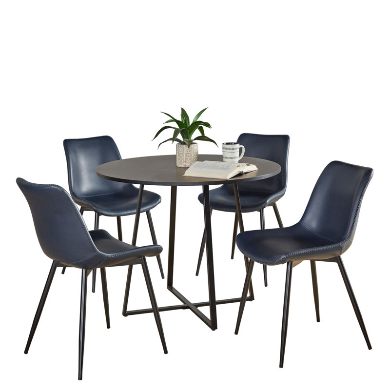 Walczak Cosmo-Durango Dining Set - 5 Piece, Blue