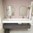 Alysa 71" Wall-Mounted Double Bathroom Vanity Set-71095532