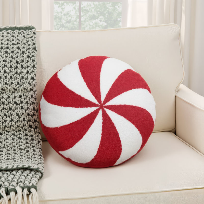 Peppermint Shaped Pillow