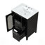 Meuble-lavabo avec lavabo, deux tiroirs et tablette réglable pour un rangement efficace et une conception moderne-4156670