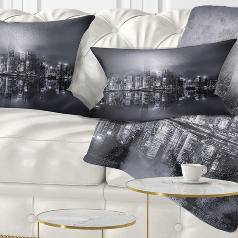 Coussin lombaire panoramique cityscape hong kong