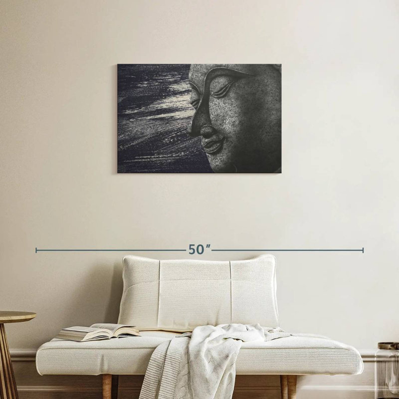 Adella Abstract Buddha Face, 20" H x 30" W