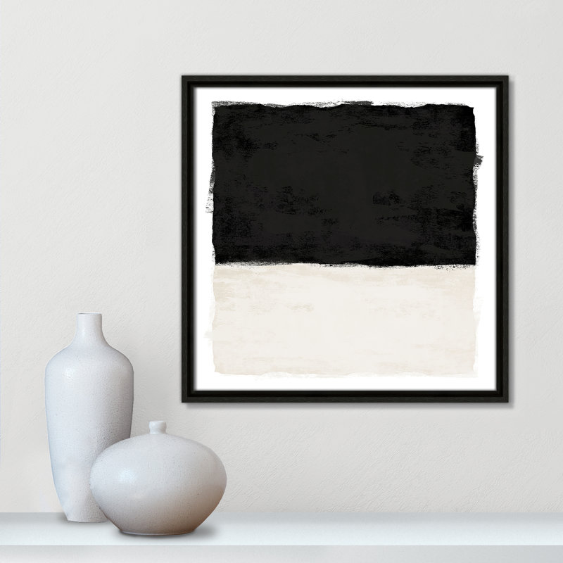 «Midnight I» - reproduction carrée de Vesrion par Natalie Carpentieri, Espresso, H 17,5 po x l 17,5 po