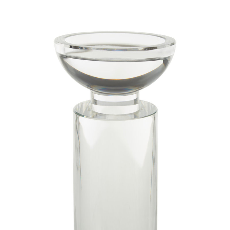 Glass Tabletop Tealight Holder, 29cm H x 10cm W x 10cm D