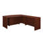 Bureau en L Bowfront Executive, finition rouge