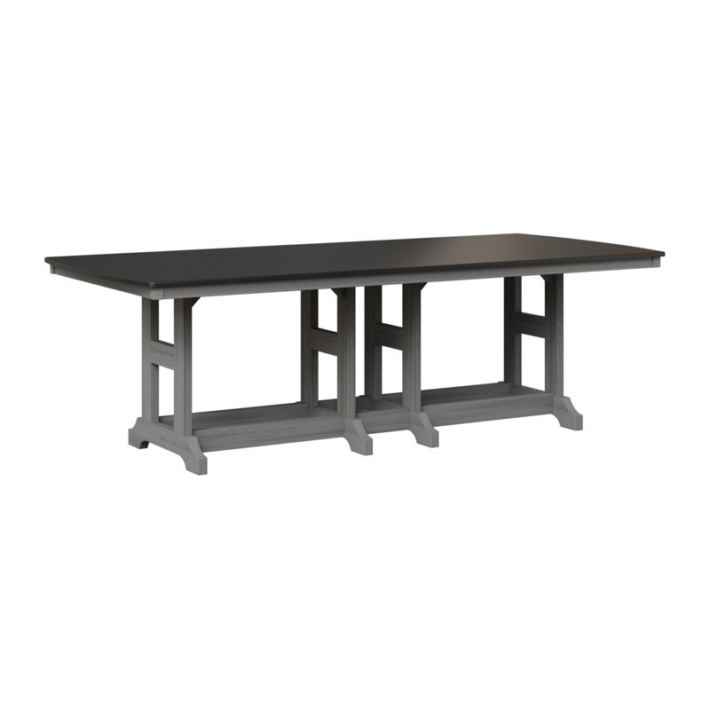 Table de salle à manger rectangulaire 96 po Berlin Gardens Garden Classic, H 30,87 po x l 96 po x P 44 po, Bois flottant gris