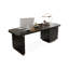 Bureau rectangulaire en bois massif noir-1217774299-1217774294