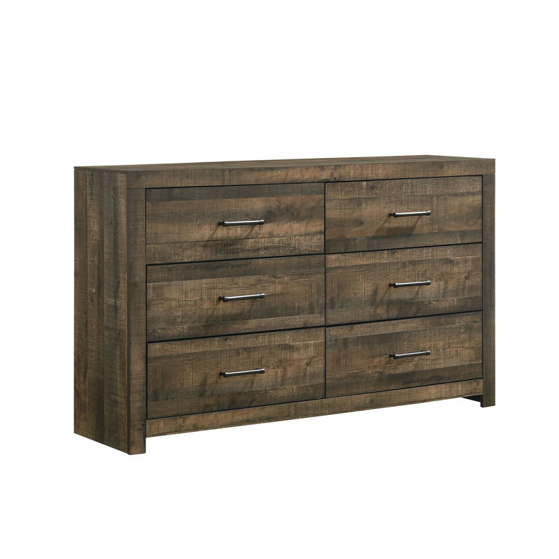 Commode double à 6 tiroirs avec miroir Montijo