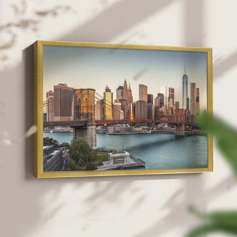 Lower Manhattan -Framed Print - Restickable, 8" H x 10" W