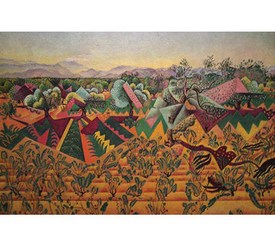 " Vines And Olive Tree Tarragona " by Joan Miró