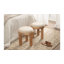 Repose-pieds en tissu Zoda avec base en bois de manguier-133386466