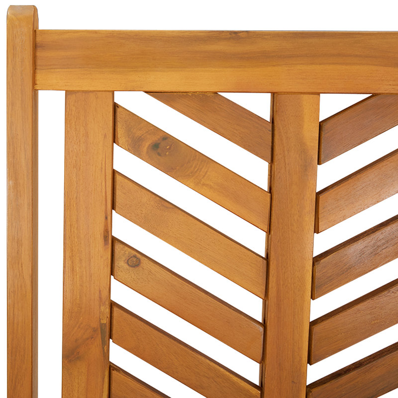  5 Piece Garden Dining Set Solid Wood Acacia