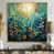 Toile avec cadre flottant or