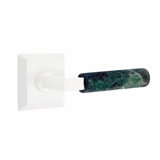 Select Round Door Lever with Square Rosette