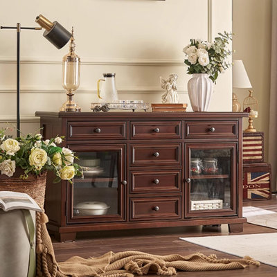 Retro Solid Wood Sideboard