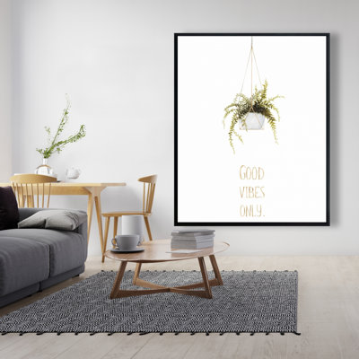 Good Vibes Only Print On Canvas