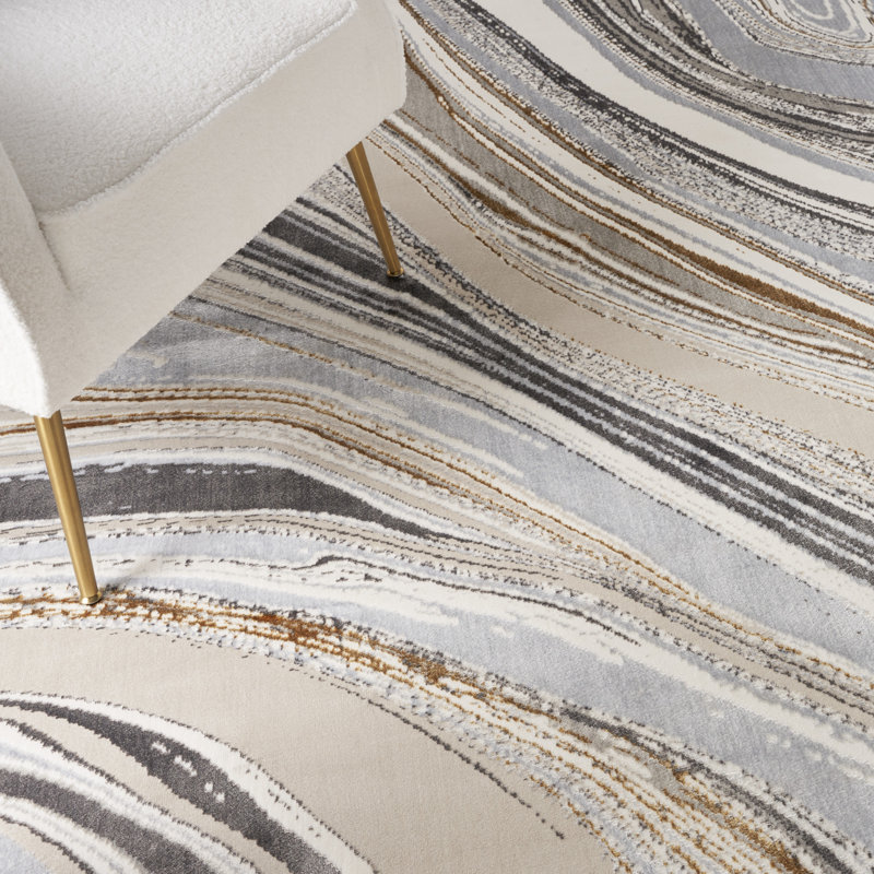 Blerona Abstract Indoor Rug, Rectangle 7'10" x 9'10"