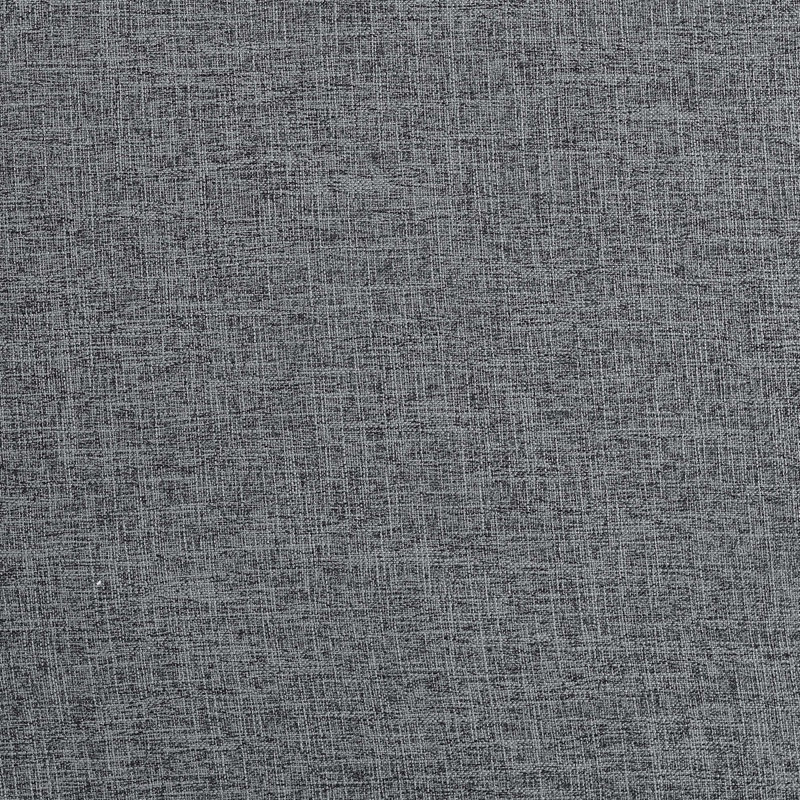 Linen Upholstered Modular Sectional With Metal Legs, Dark Gray