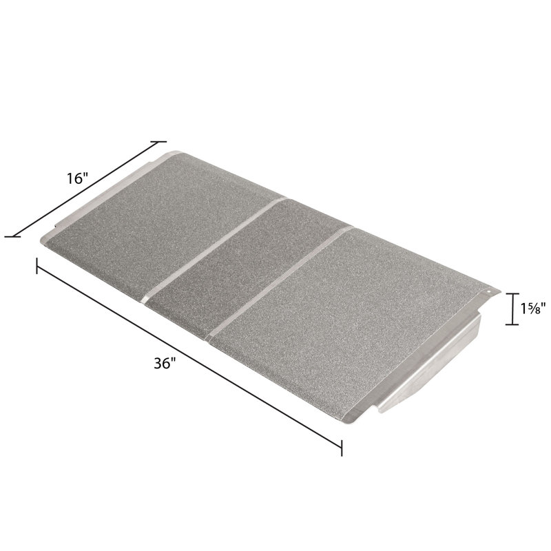 Silver Spring Metal Threshold Ramp, 16" H x 36" W x 16" L