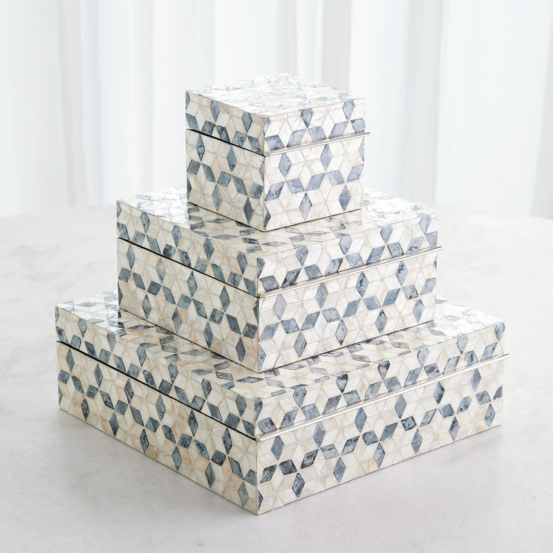 Handmade Decorative Box, 4.5" H x 13" W x 13.25" D