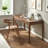 Simple Walnut Rectangular Solid Wood Office Sets