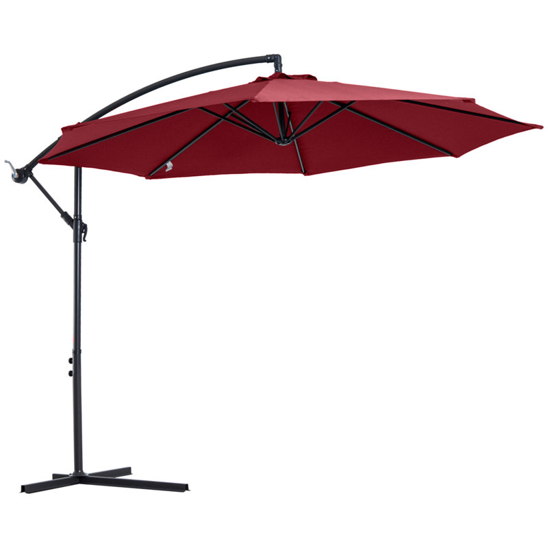 Bryahna 295cm Cantilever Parasol, Red