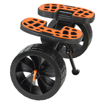 Heavy Duty Kayak Cart with 10" Solid Tires, 320lbs Load Capacity Canoe Trolley - Detachable Paddleboard Transport Trailer