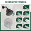 Pomme de douche fixe moderne à 7 jets avec valve brute et filtre-100236070