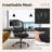 Azaryia Ergonomic Mesh Commercial Office Chair With Flip-Up Armrest-28317616-28317623