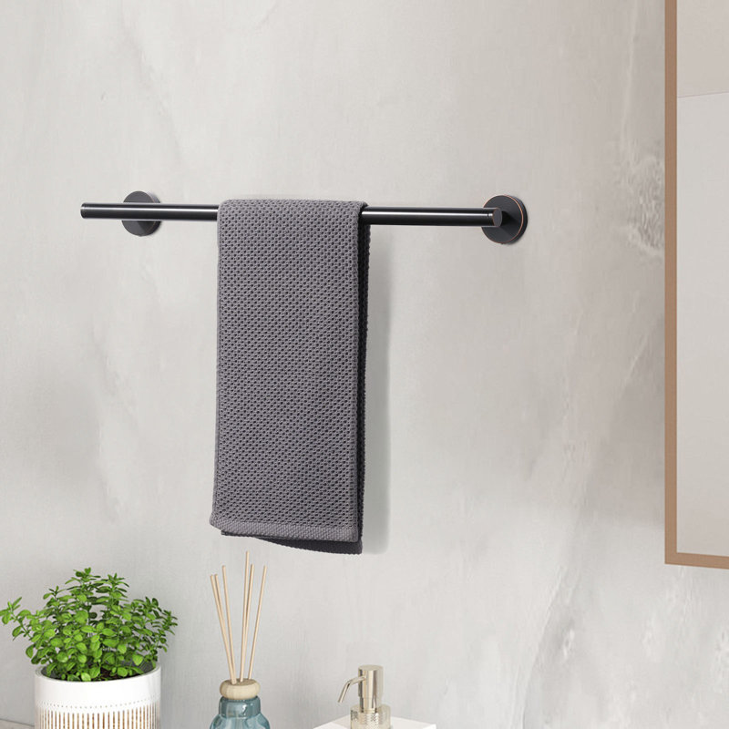 Barre à serviettes murale SUS304, H 2 po x l 20 po x P 3,1 po, Bronze frotté à l'huile