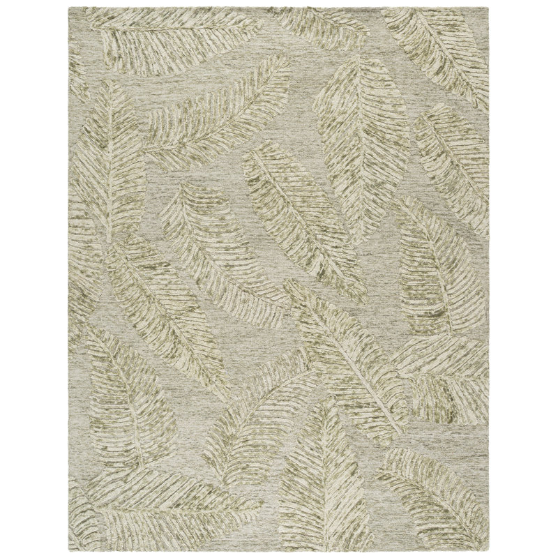 Jardin Hand Tufted Wool;Cotton Solid Color Indoor Rug, 6'-0" X 9'-0" Rectangle