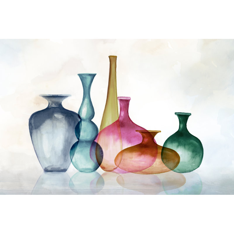 «Fall Color Bottles On Canvas» par Eva Watts, reproduction, H 24 po x l 36 po