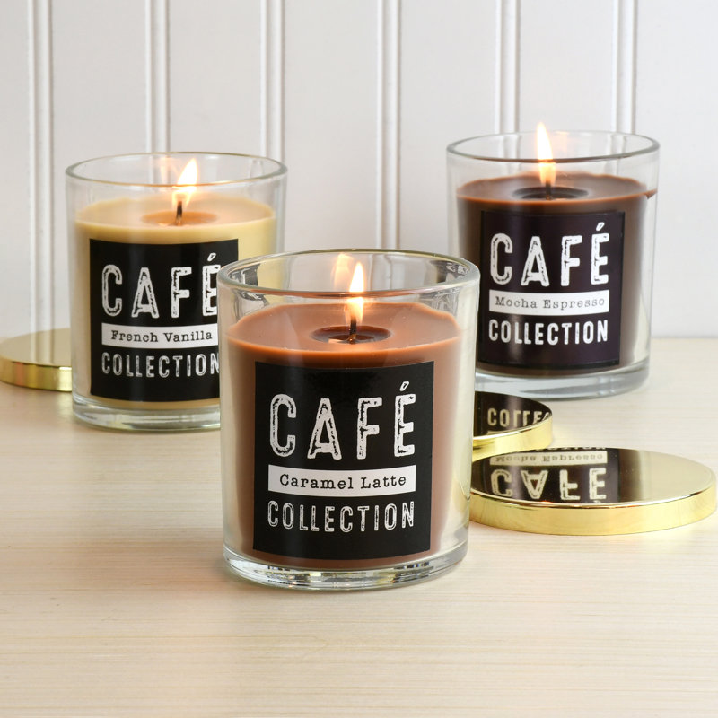 Scented Jar Candle with Glass Holder
