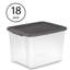 Contenant de rangement en plastique transparent à loquet Sterilite ShelfTotes