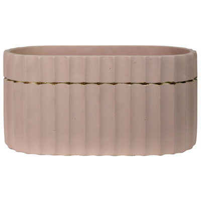 Oval Scalloped Planter