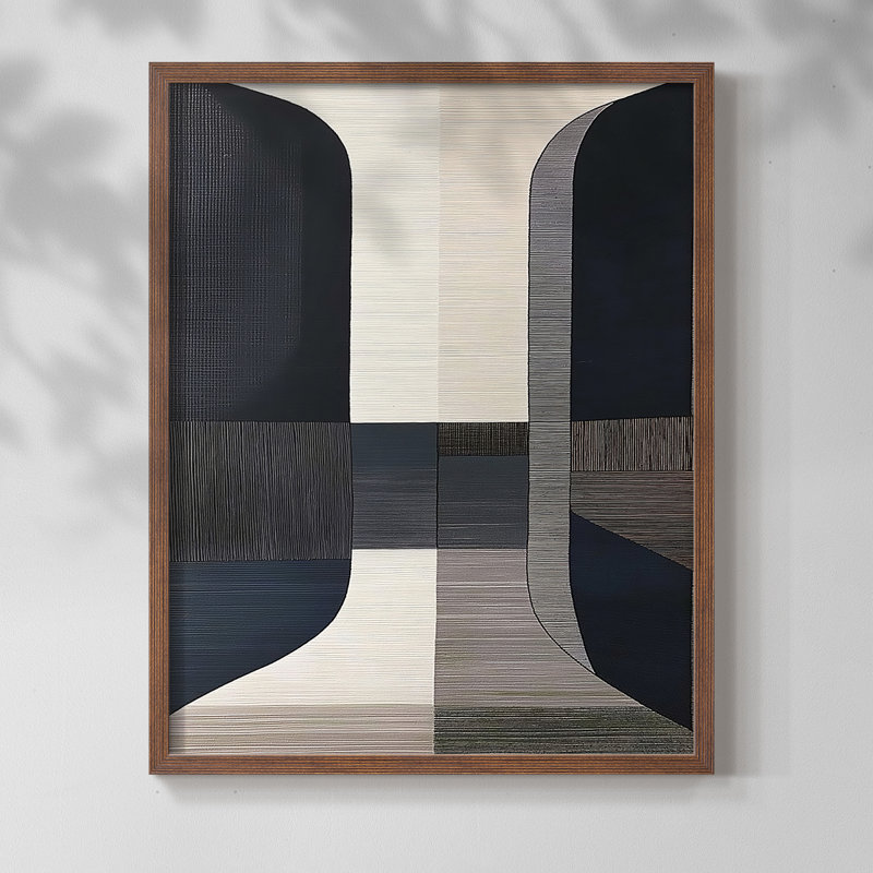 "ABSTRACT Series DCXCIV" par J Paul, Noyer, H 15 po x l 12 po