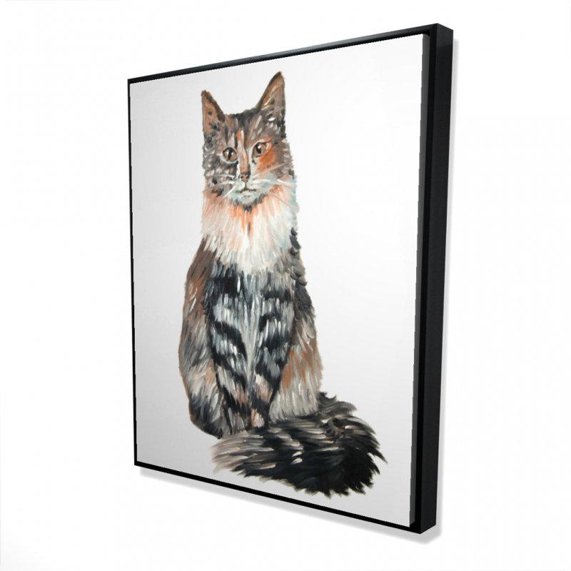 Reproduction de chat de forêt norvégien sur toile