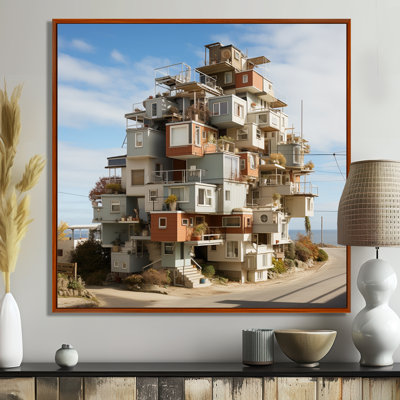 Ensemble de maisons rétro moderne