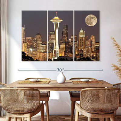 Sebbie Supermoon Over Seattle