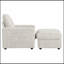 Canapé-lit surdimensionné de 42 po pour l'intérieur, en fausse fourrure de lapin avec repose-pieds et accoudoirs de rangement, porte-gobelets, fauteuil-lit rembourré, canapé-lit avec siège profond pour le salon, la chambre à coucher,-696551131