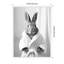 Impression sur toile encadrée, "Bunny", noir et blanc par The Creative Bunch Studio-424219590