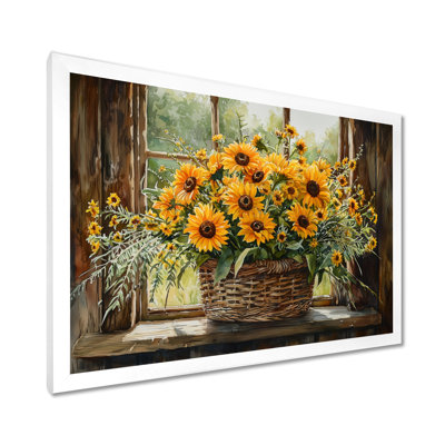 Summer Breeze Bouquet At The Farm - Sunflowers Wall Art