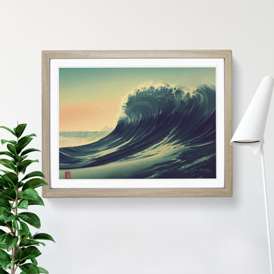 Traditional Japanese Wave Vol.4 1 Piece Single Picture Frame Wall Art