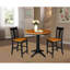 Counter Height Extendable Rubberwood Solid Wood Dining Set-1704542518-1704542512