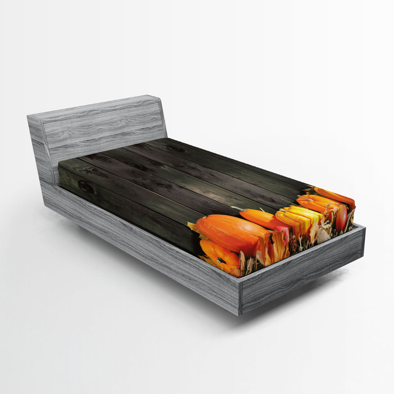 Ensemble de 2 draps-housse Ambesonne Harvest, Drap-housse de taille simple