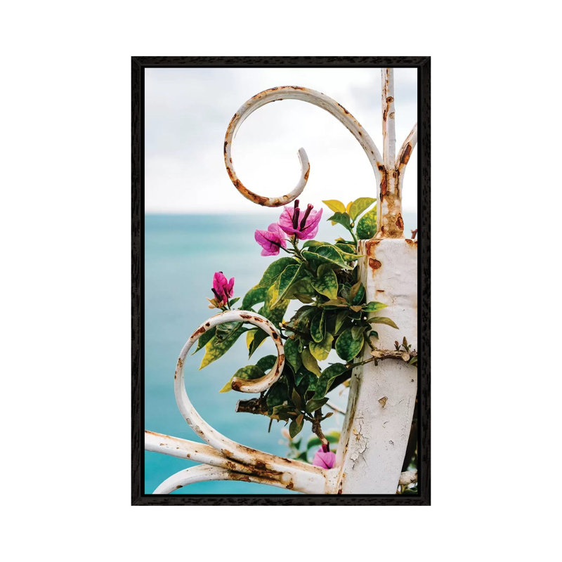 Positano Blooms X by Bethany Young - Print on Canvas, Black Framed, 101.6cm H x 66.04cm W x 3.81cm D